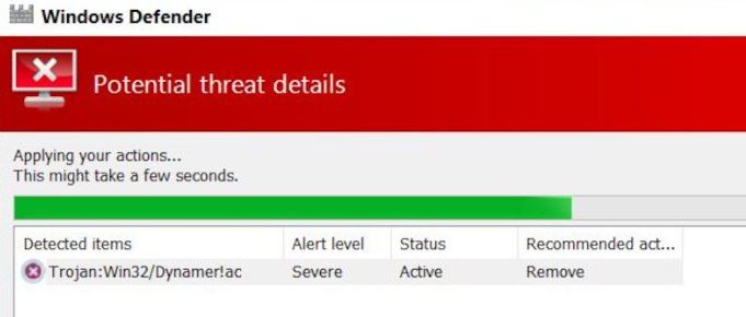  Trojan: Win32/Dynamer Virus remove