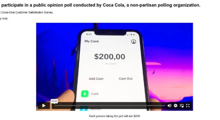 Decocash.com Scam Removal (Coca-Cola Survey Scam)