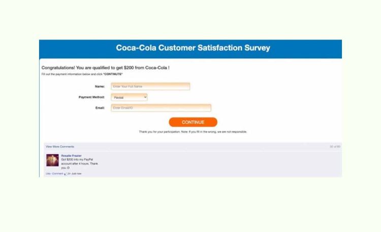 removal guide for decocash coca cola customer survey scam