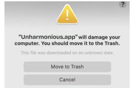 how to remove unharmonious virus 